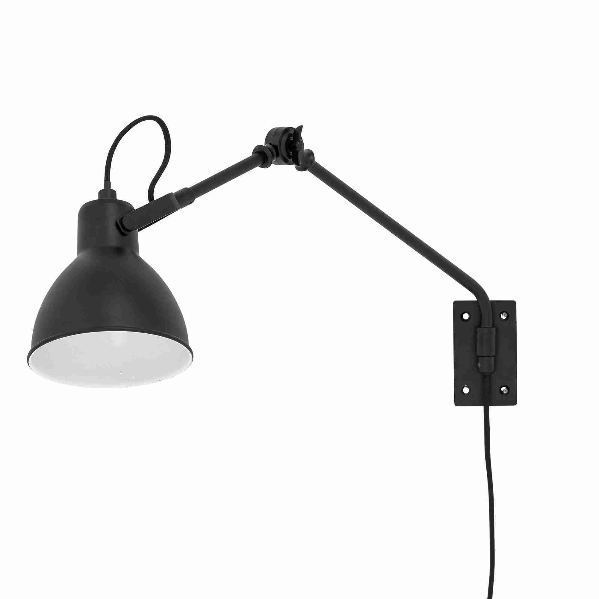Bloomingville Verstelbare Wandlamp Jili - Zwart
