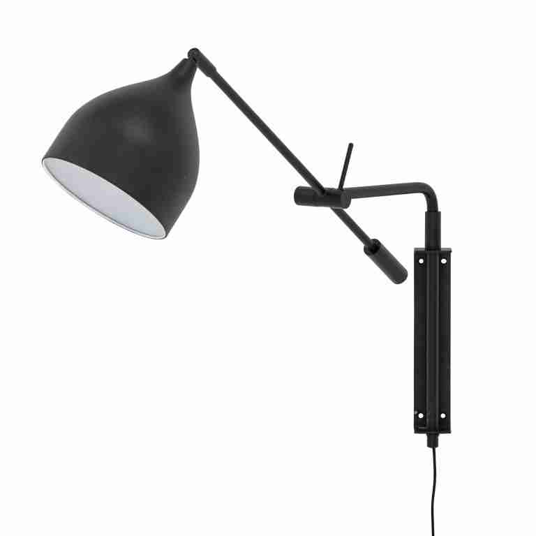 Bloomingville Verstelbare Wandlamp Lyam - Zwart