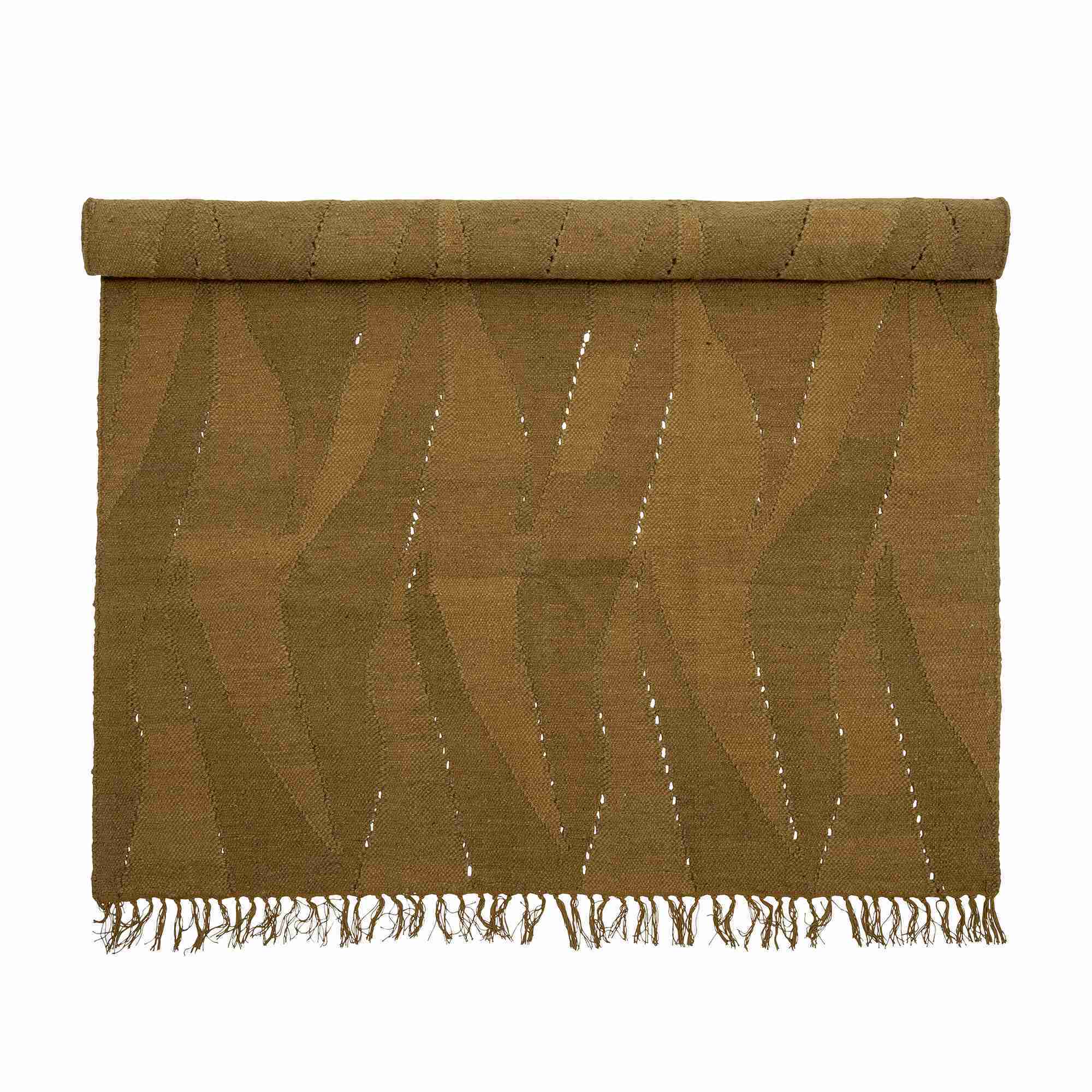 Bloomingville Vloerkleed Zola Wolmix, 140 x 200cm - Bruin