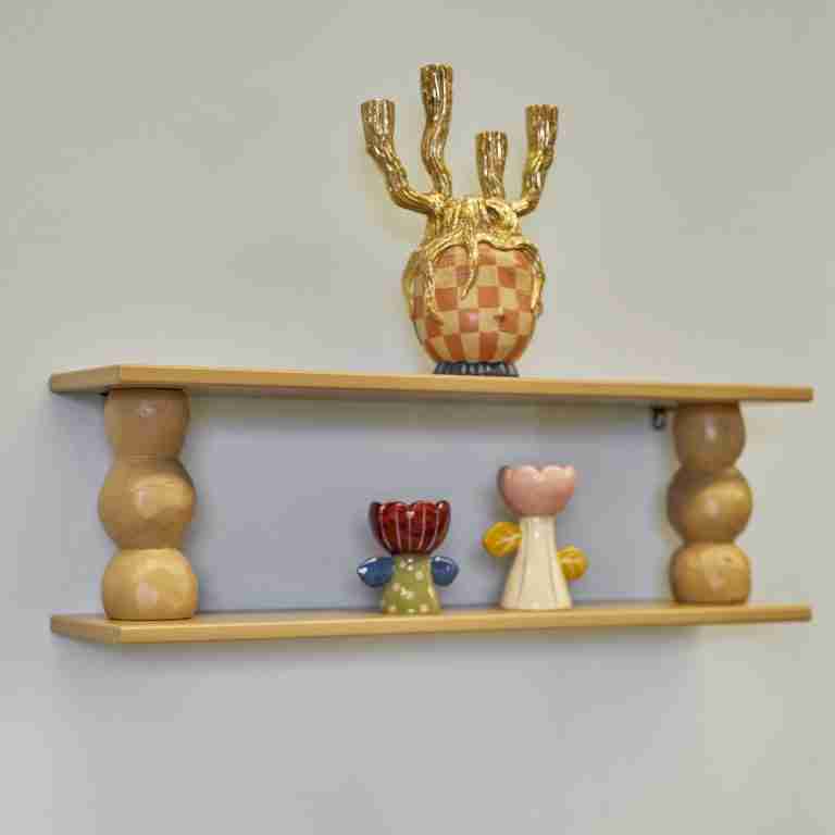 Bloomingville Wandplank Solan 80cm - Beige