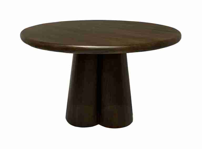 Brix Ronde Eettafel Clubs Mangohout, 130cm - Bruin