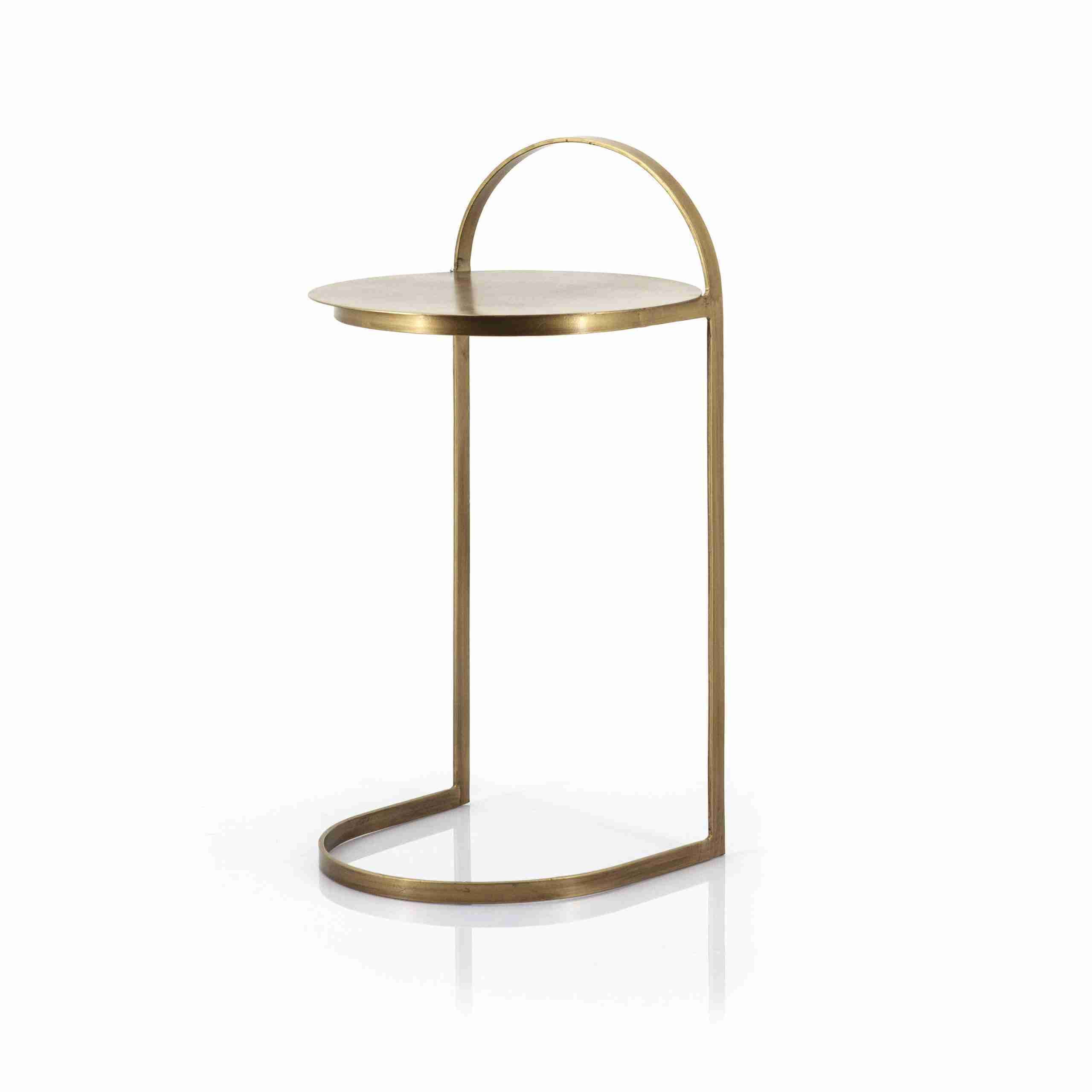 By-Boo Bijzettafel Garcon - Goud, 35cm - Rond