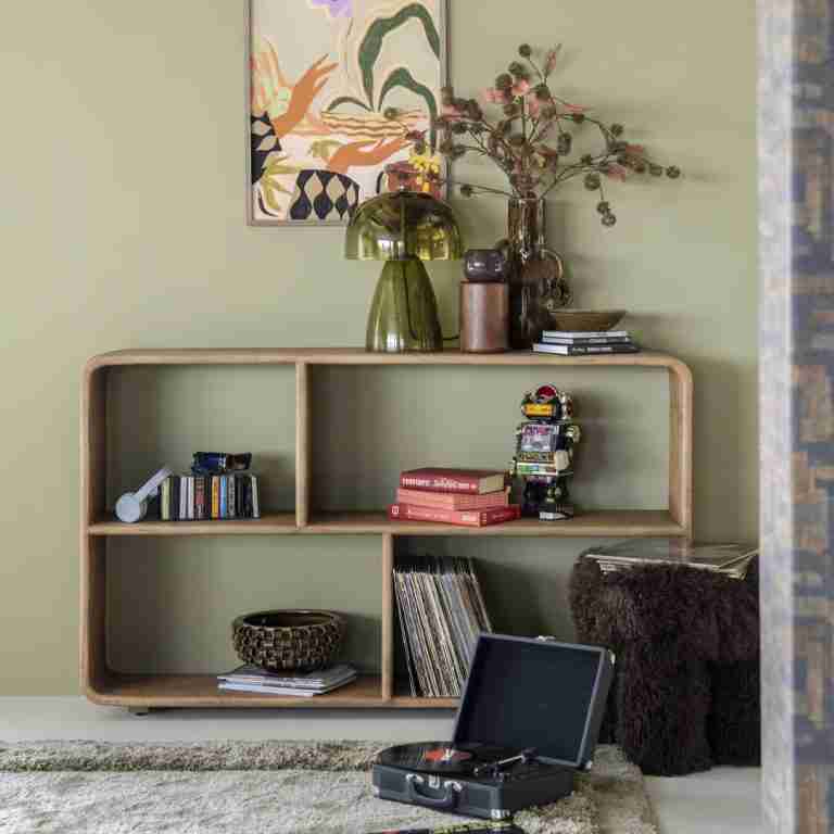 By-Boo Dressoir Rigato Mangohout, 150cm - Bruin