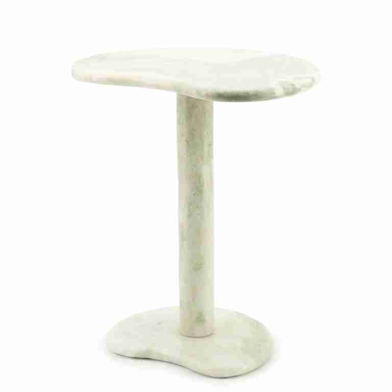 By-Boo Organische Bijzettafel Verde Marmer, 45 x 33cm - Groen