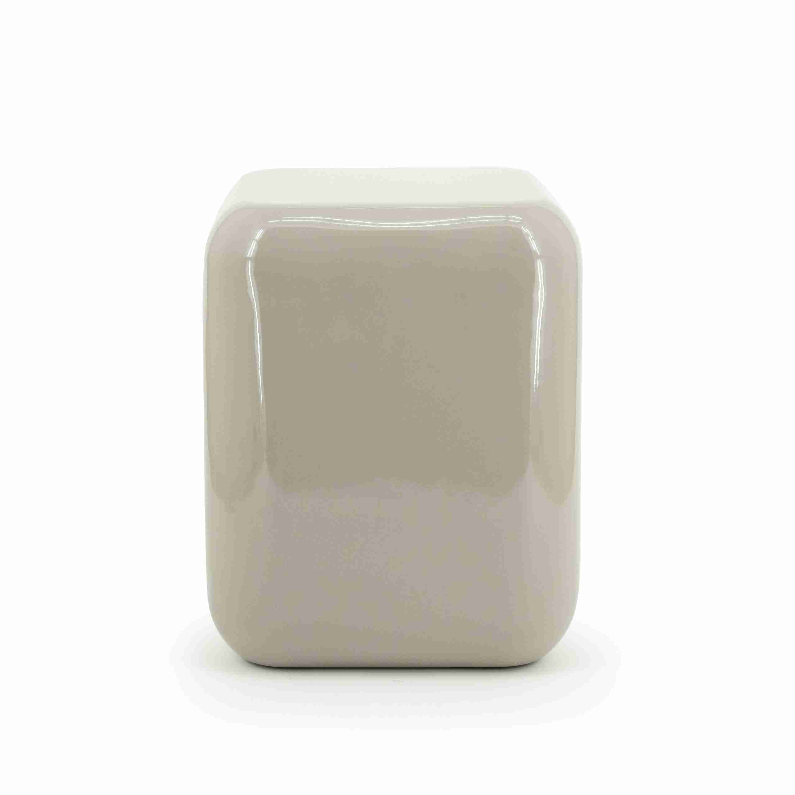 By-Boo Poef/Bijzettafel Dixon 34 x 34cm - Taupe - Vierkant