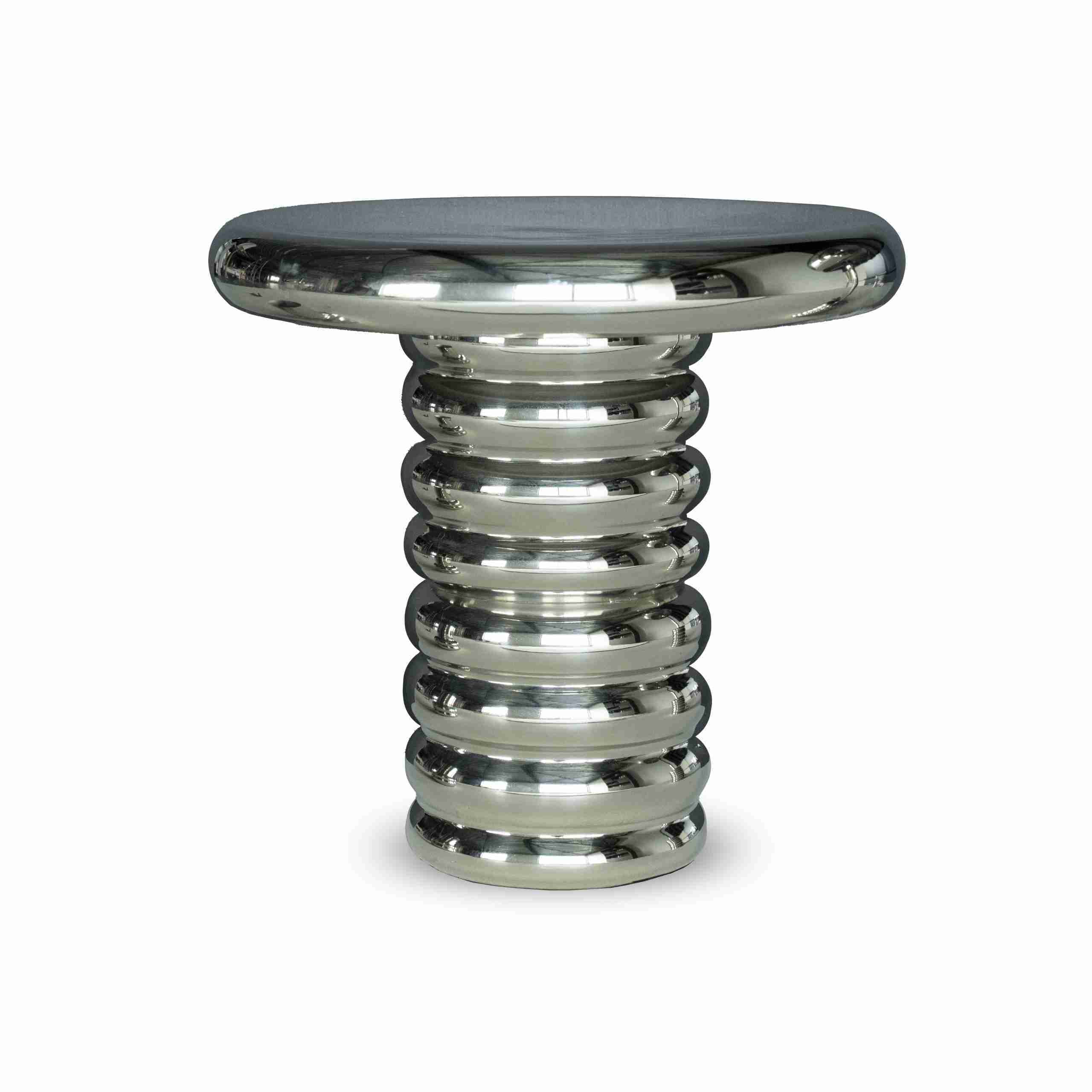 By-Boo Ronde Bijzettafel Chromeo 41cm