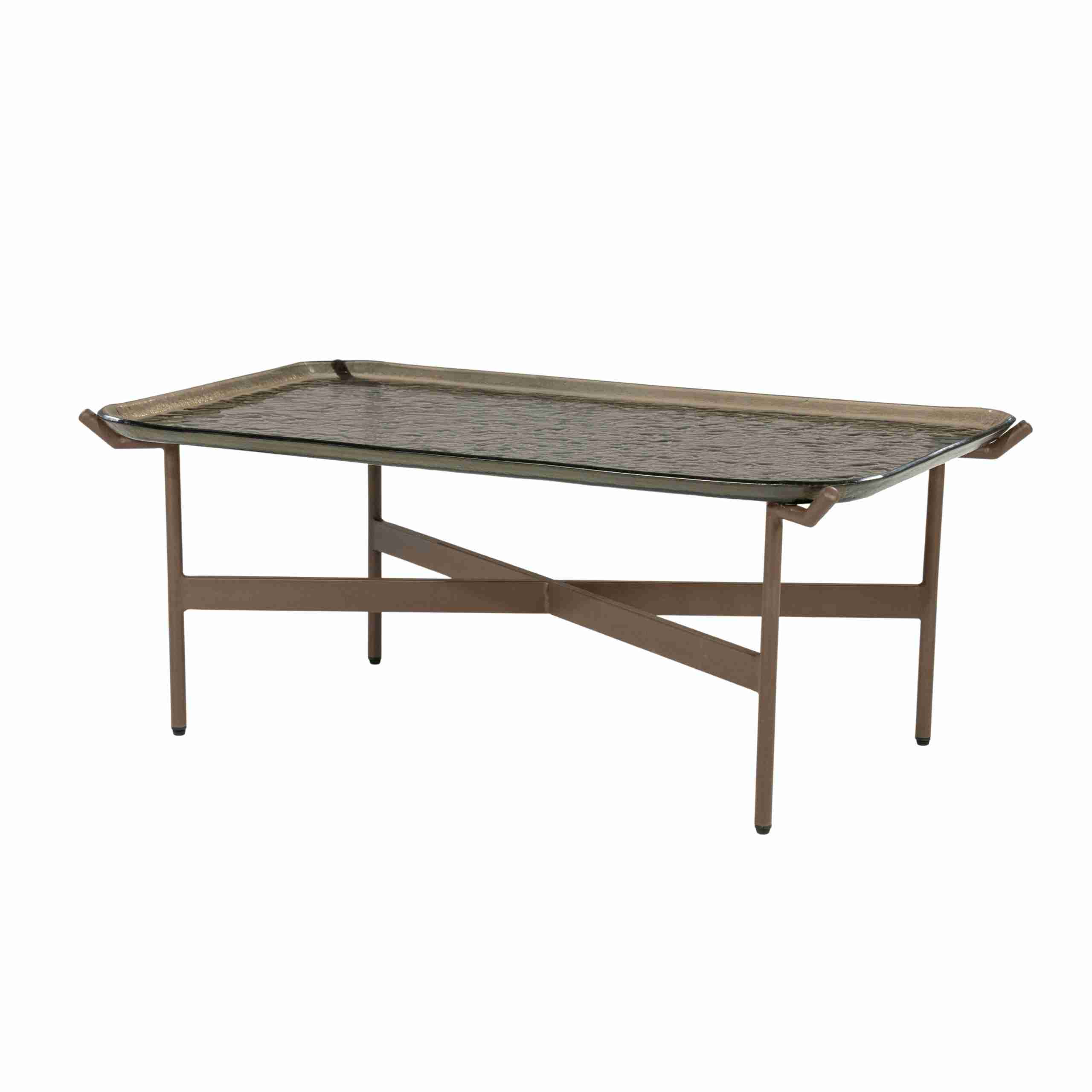 By-Boo Salontafel Liri Glas, 98 x 58cm - Bruin