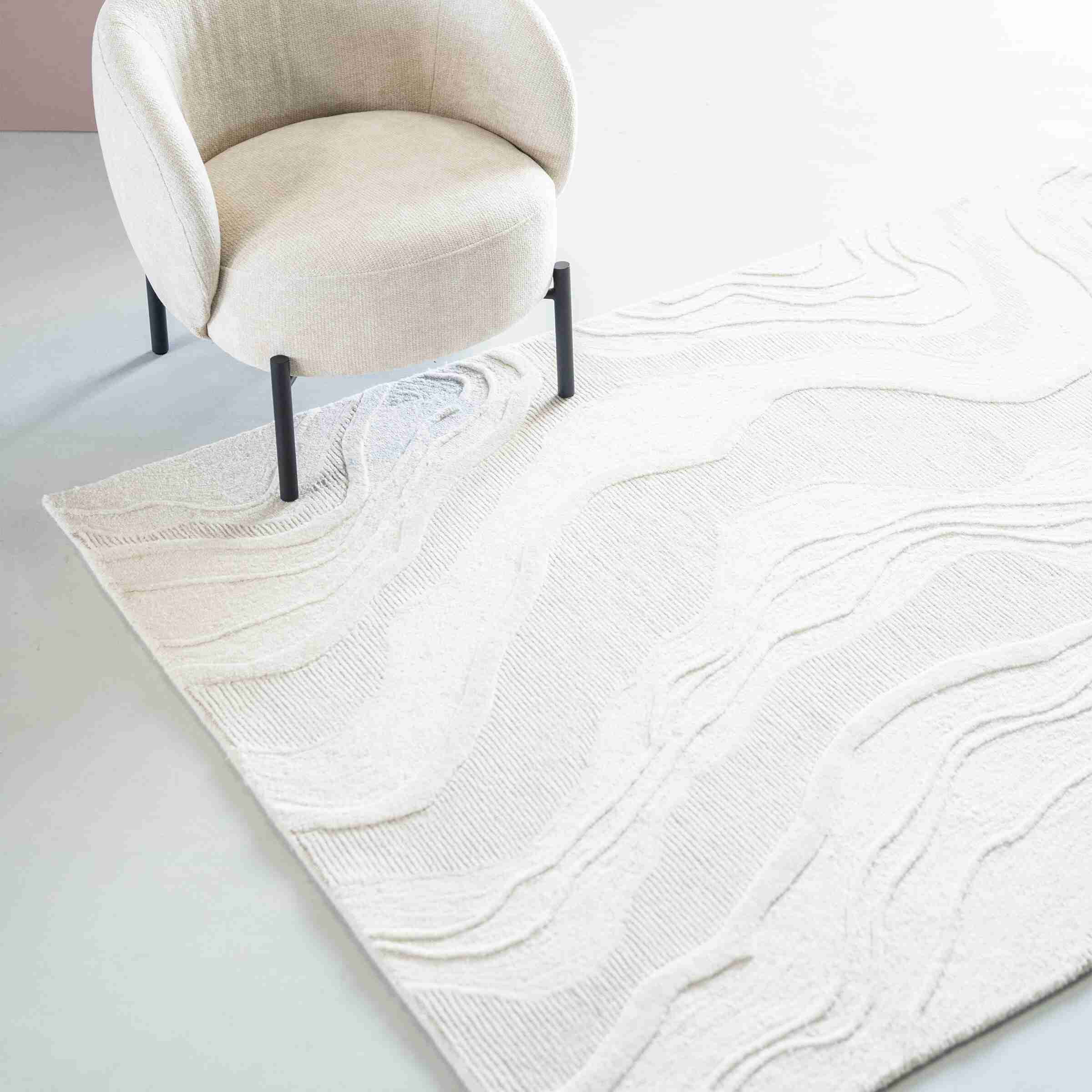 By-Boo Vloerkleed Soil Wol, 190 x 290cm - Off White