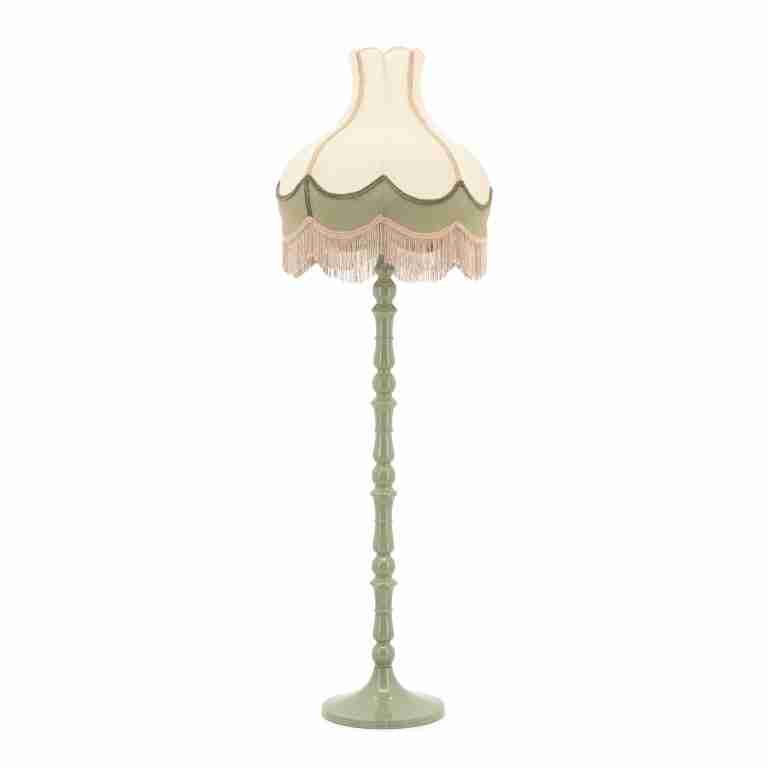 By-Boo Vloerlamp Fringaloo Katoen en jute - Groen