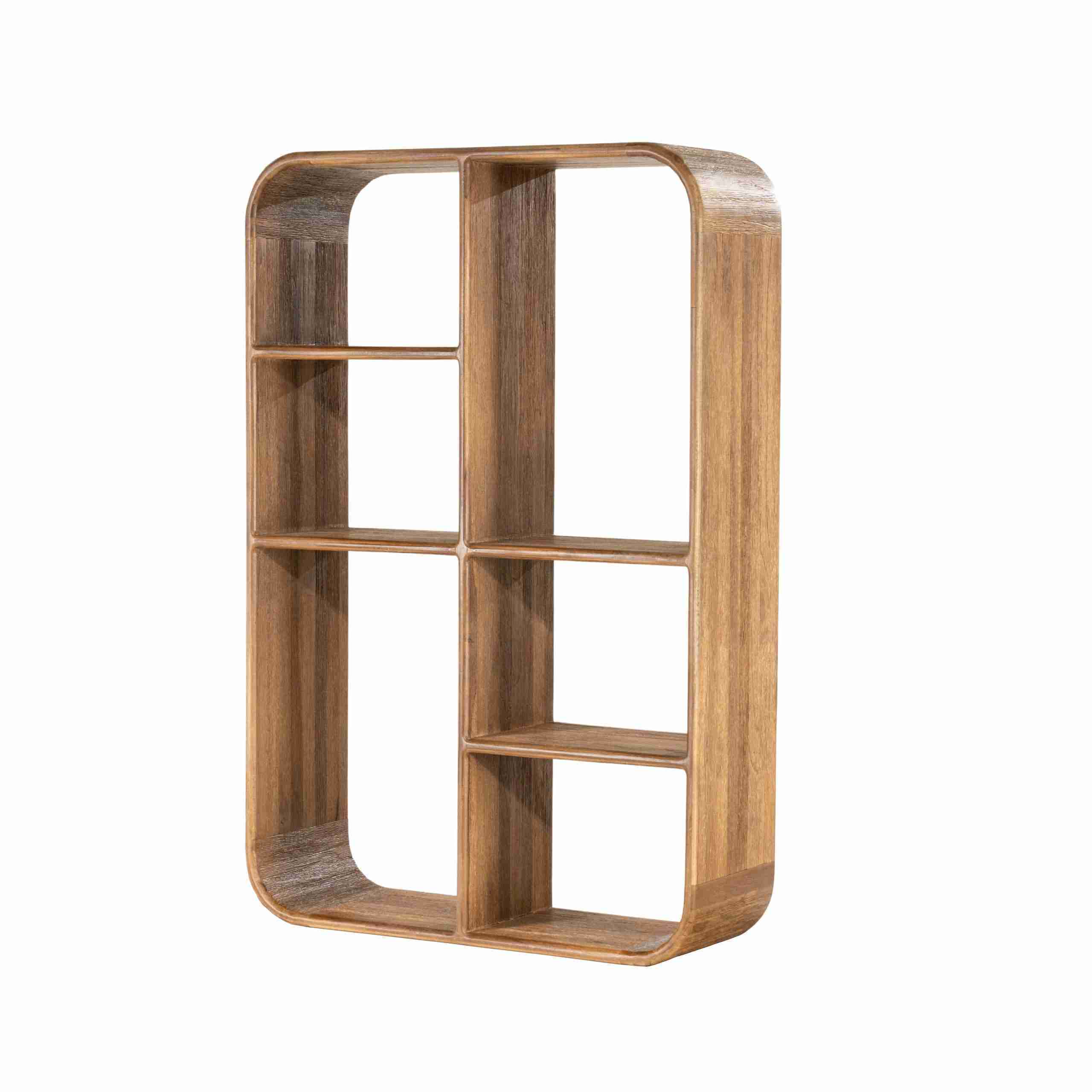 By-Boo Wandkast Cup & Co Teakhout, 90 x 64cm - Bruin