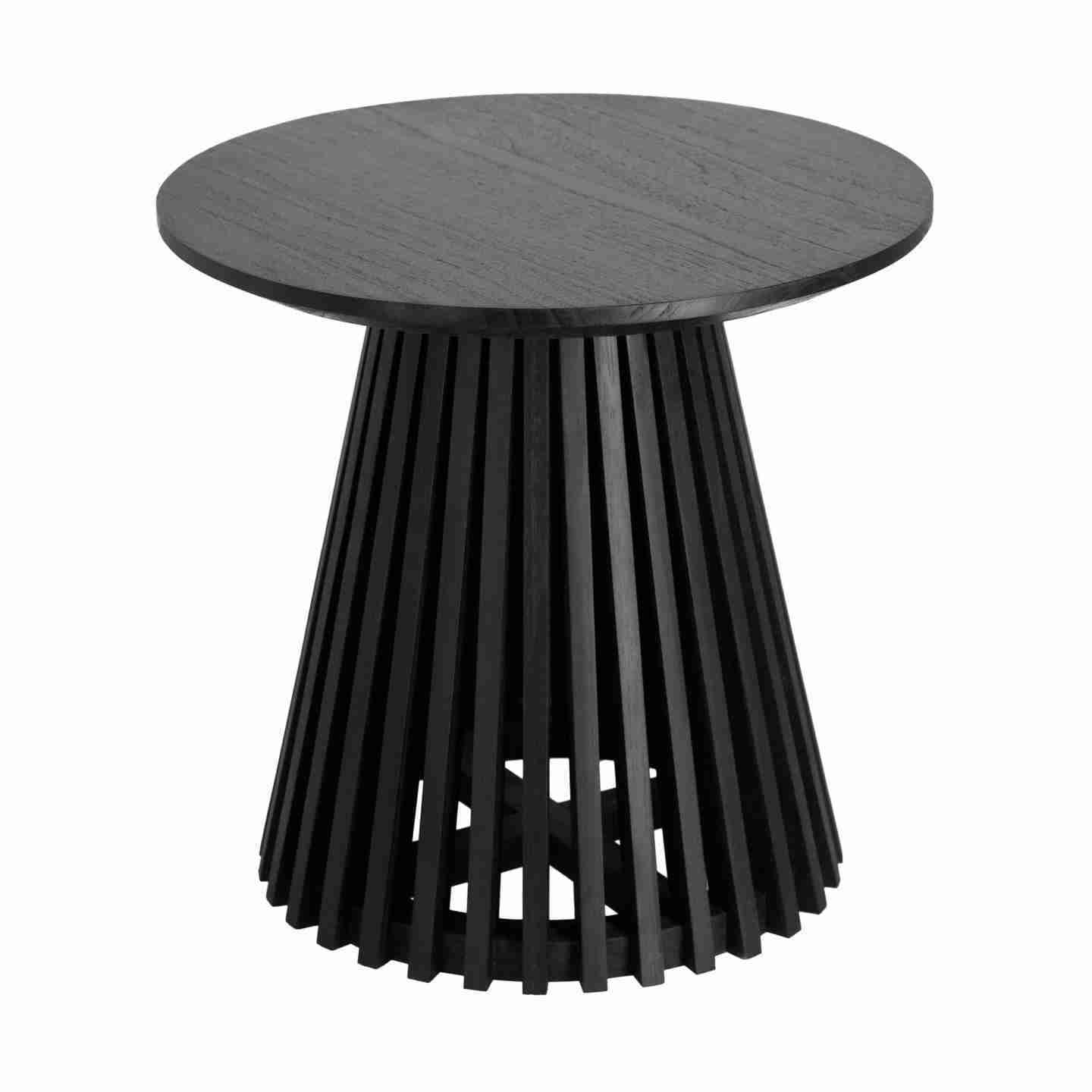 Kave Home Bijzettafel 'Jeanette' Ø50cm, kleur Zwart