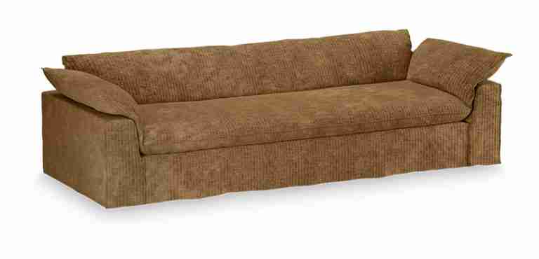 HKliving 3-zits Bank Nomad 305cm, Corduroy velvet - Aged Gold
