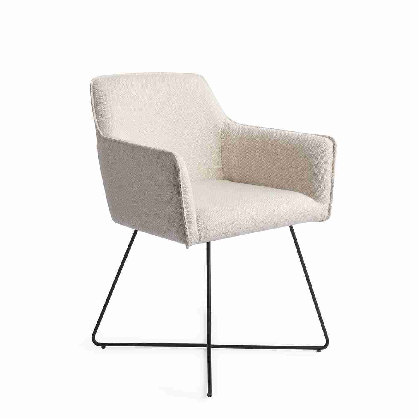 Jesper Home Eetkamerstoel 'Hofu' Cross Black, kleur Enoki