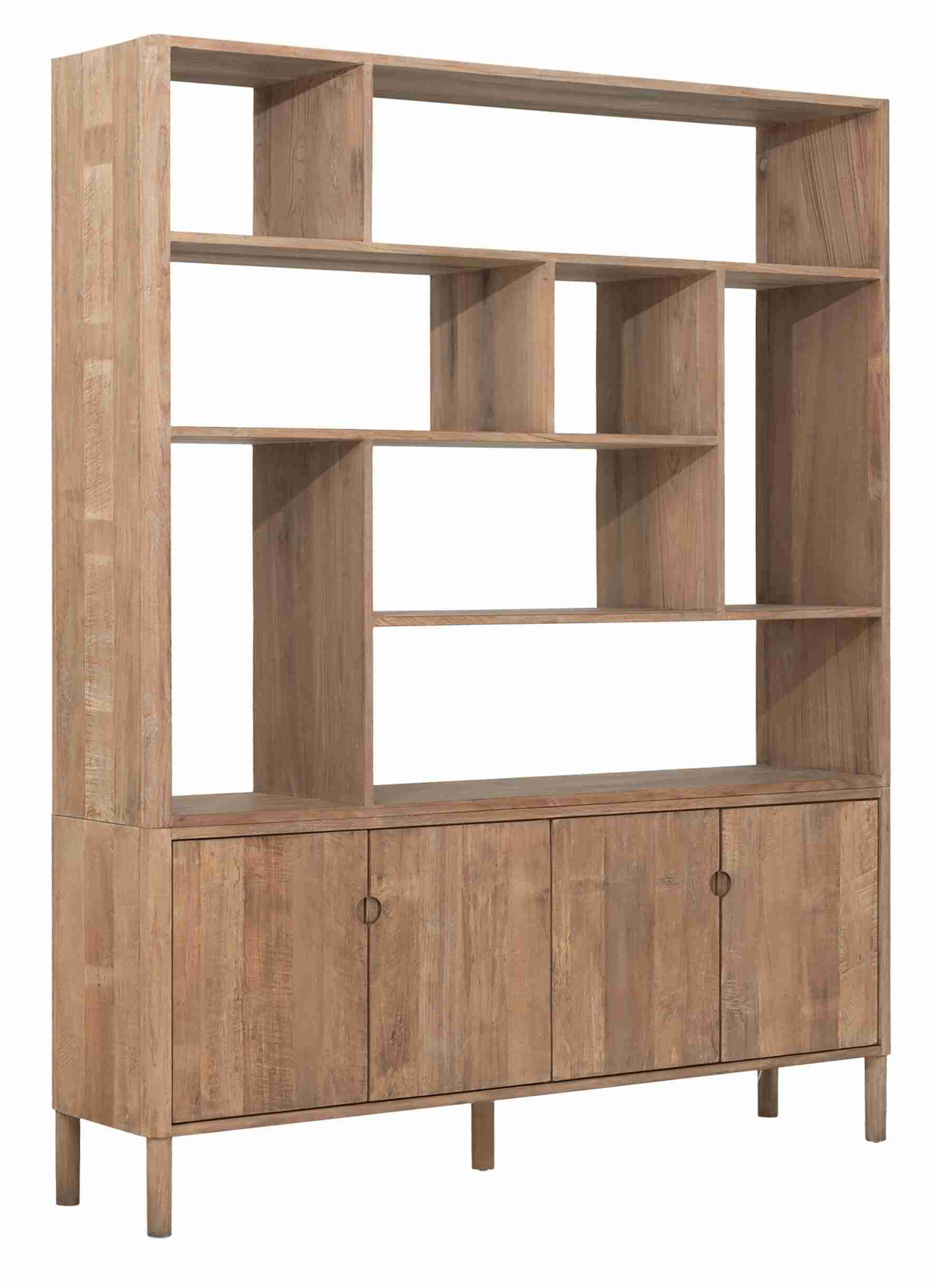 DTP Home Boekenkast Apollo Teakhout, 210 x 170cm - Bruin