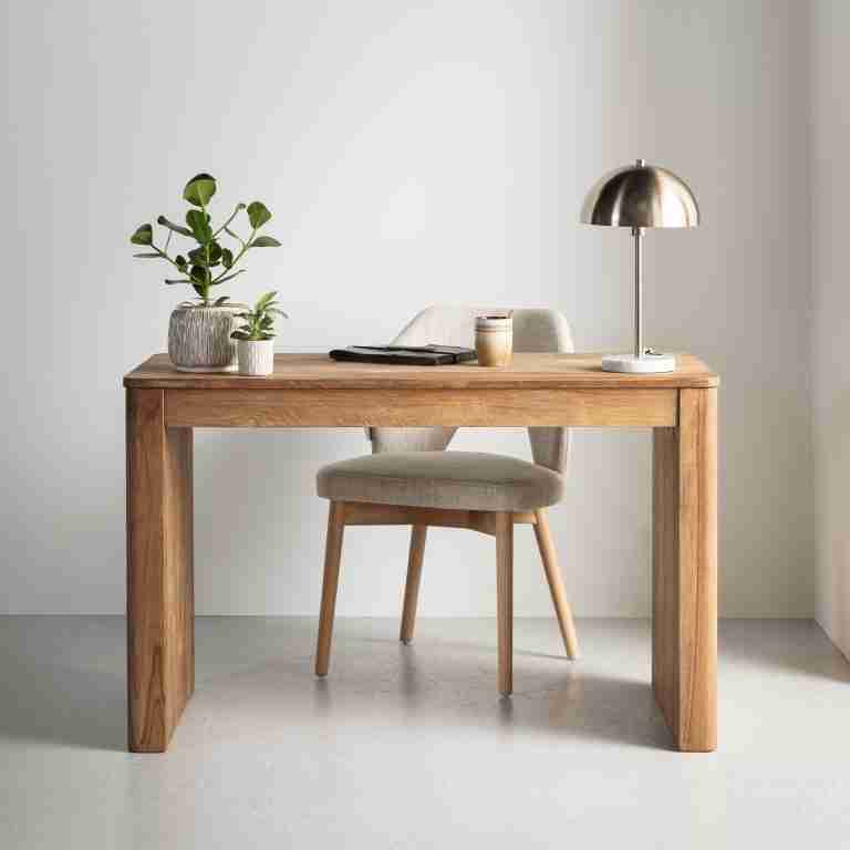 DTP Home Bureau Bliss Teakhout, 120 x 60cm - Bruin
