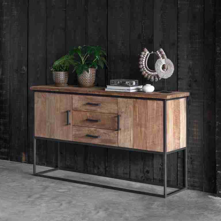 DTP Home Dressoir Beam Teakhout, 158cm - Naturel