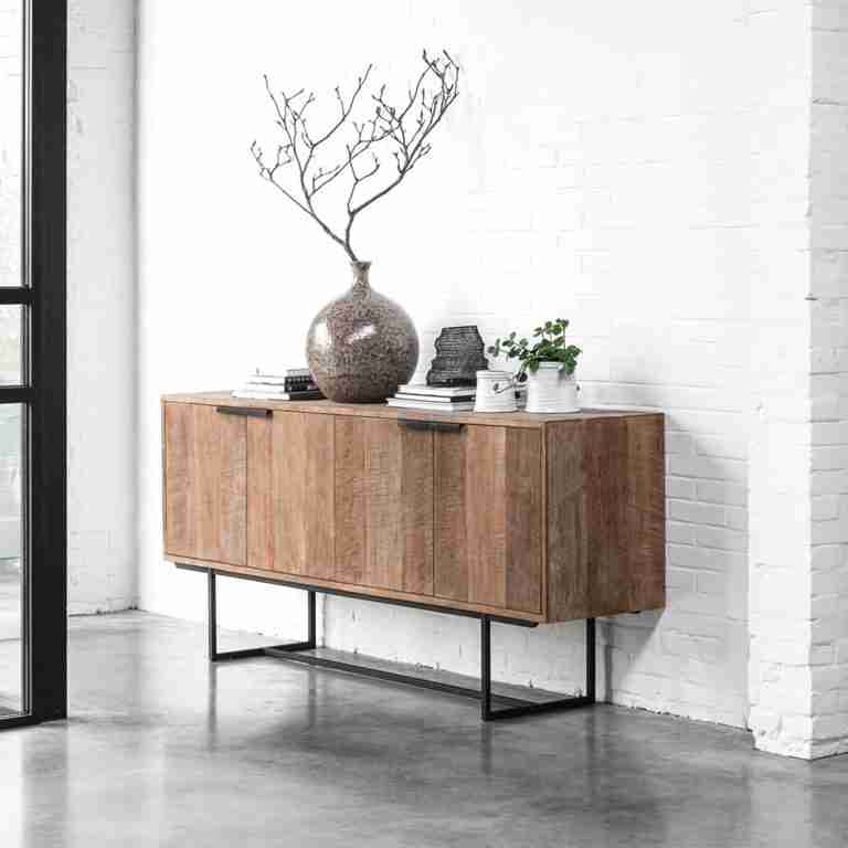 DTP Home Dressoir Odeon Teakhout, 185cm - Bruin