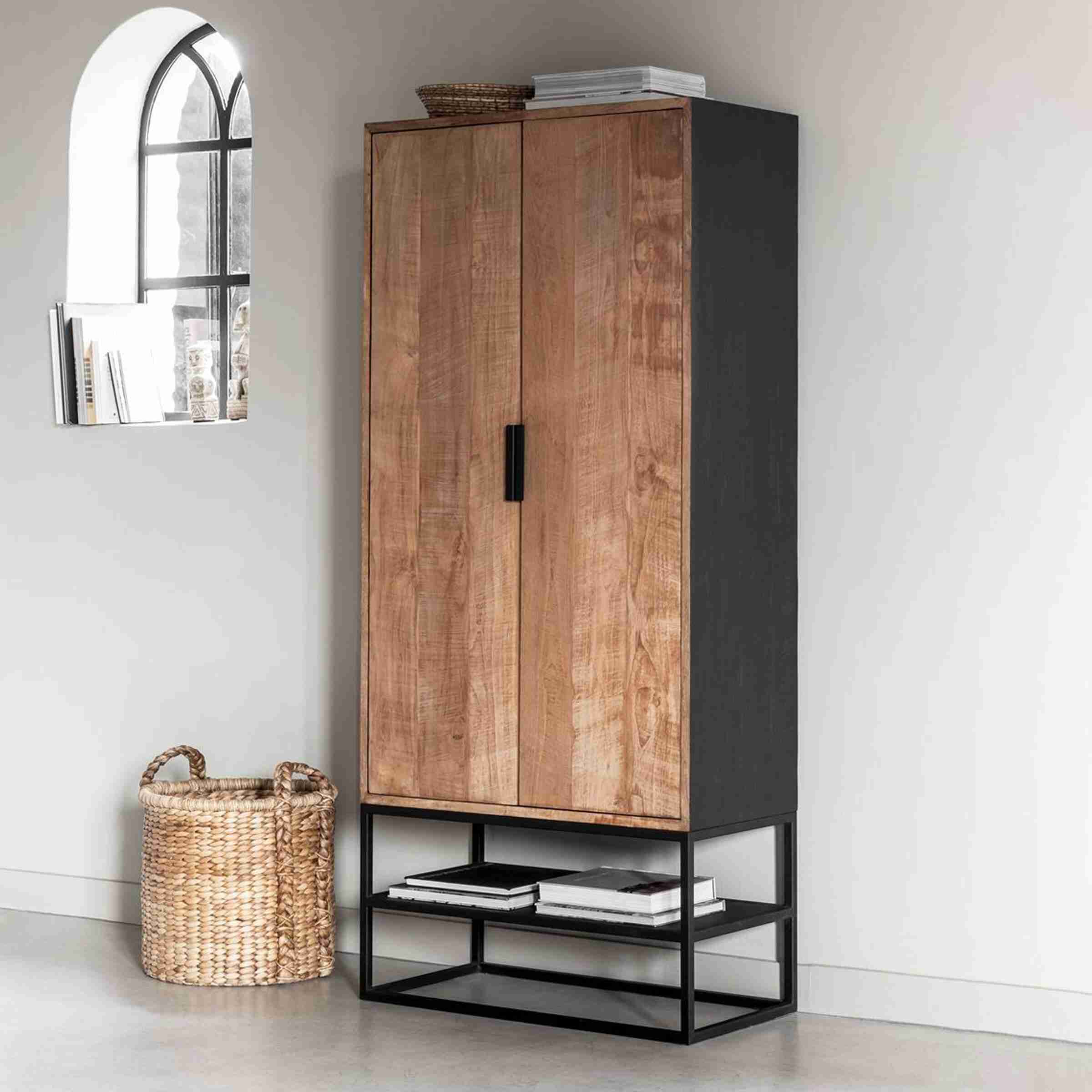 DTP Home Opbergkast Cosmo Teakhout, 180 x 80cm - Naturel