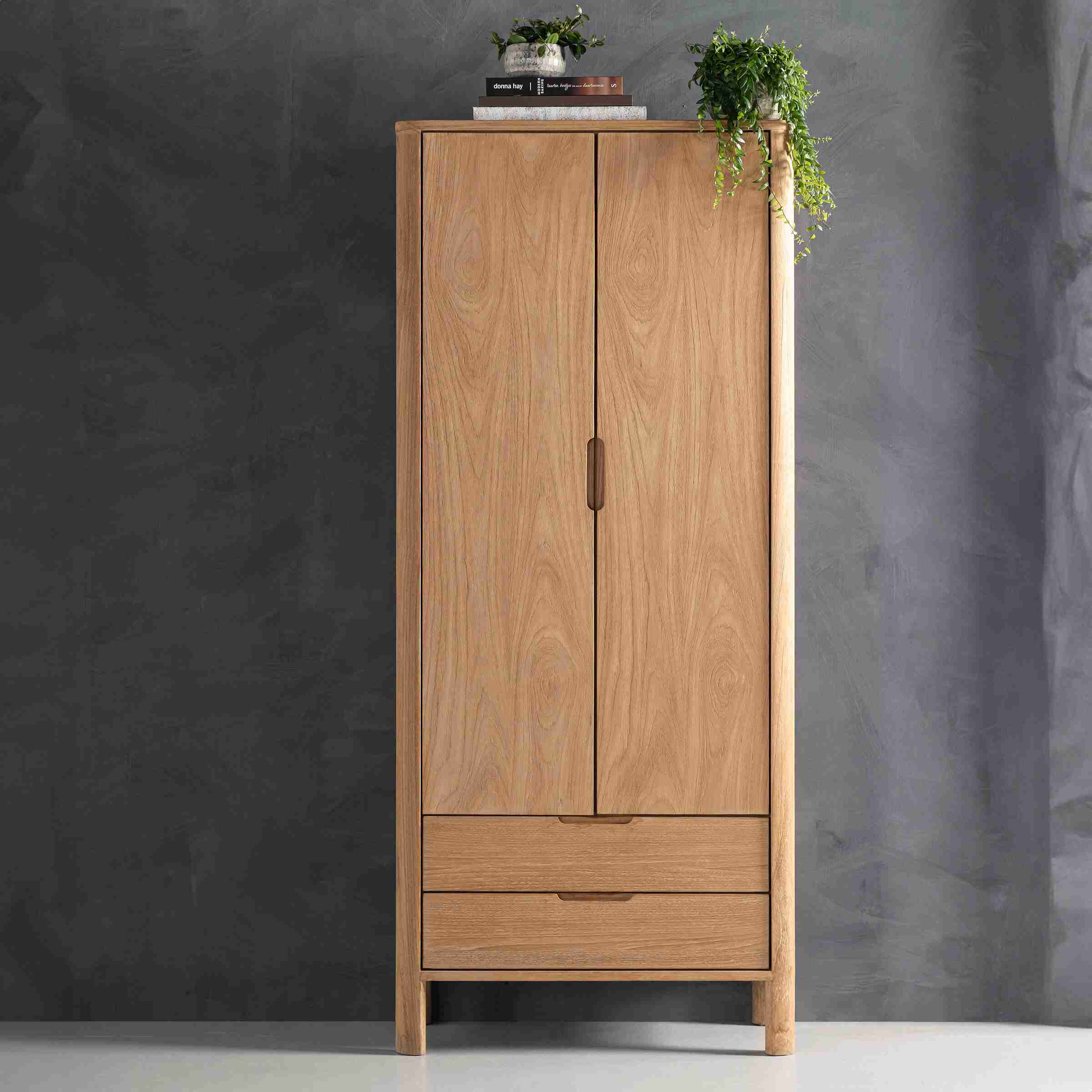 DTP Home Opbergkast Forte Teakhout, 190 x 80cm - Bruin