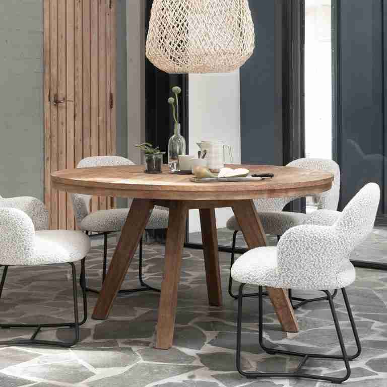 DTP Home Ronde Eettafel Tradition Teakhout, 140cm - Naturel