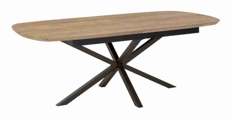 DTP Home Uitschuifbare Eettafel Utopia Teakhout, 210/260 x 105cm - NATUREL - Organisch
