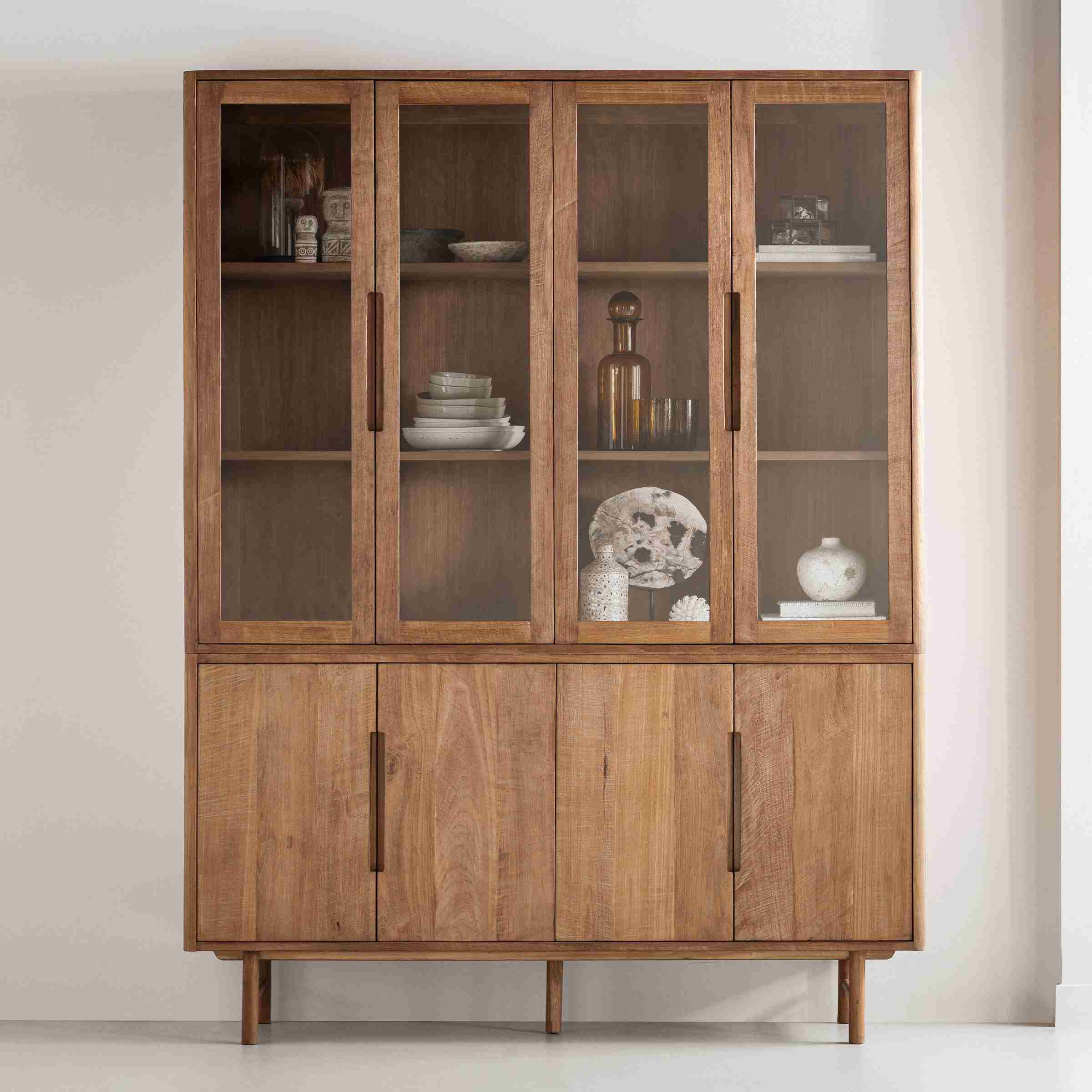 DTP Home Vitrinekast Bliss Teakhout, 210 x 160cm - Naturel