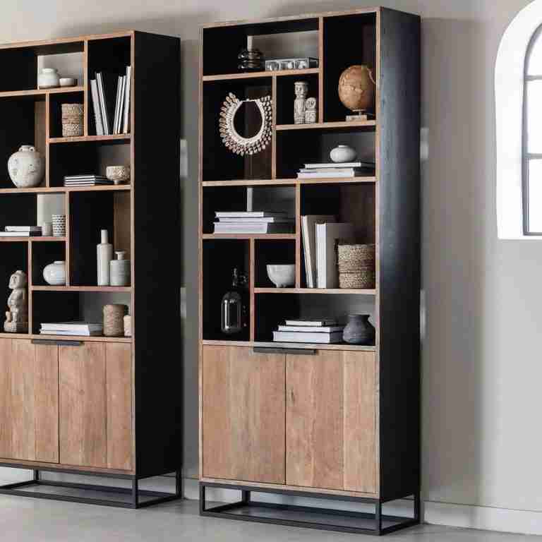 DTP Home Wandkast Cosmo Teakhout, 215 x 90cm - Naturel