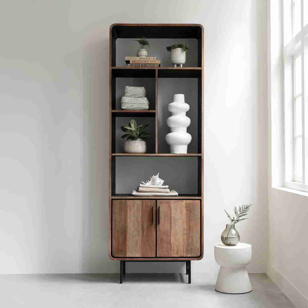 DTP Home Wandkast Evo Teakhout, 220 x 80cm - Bruin