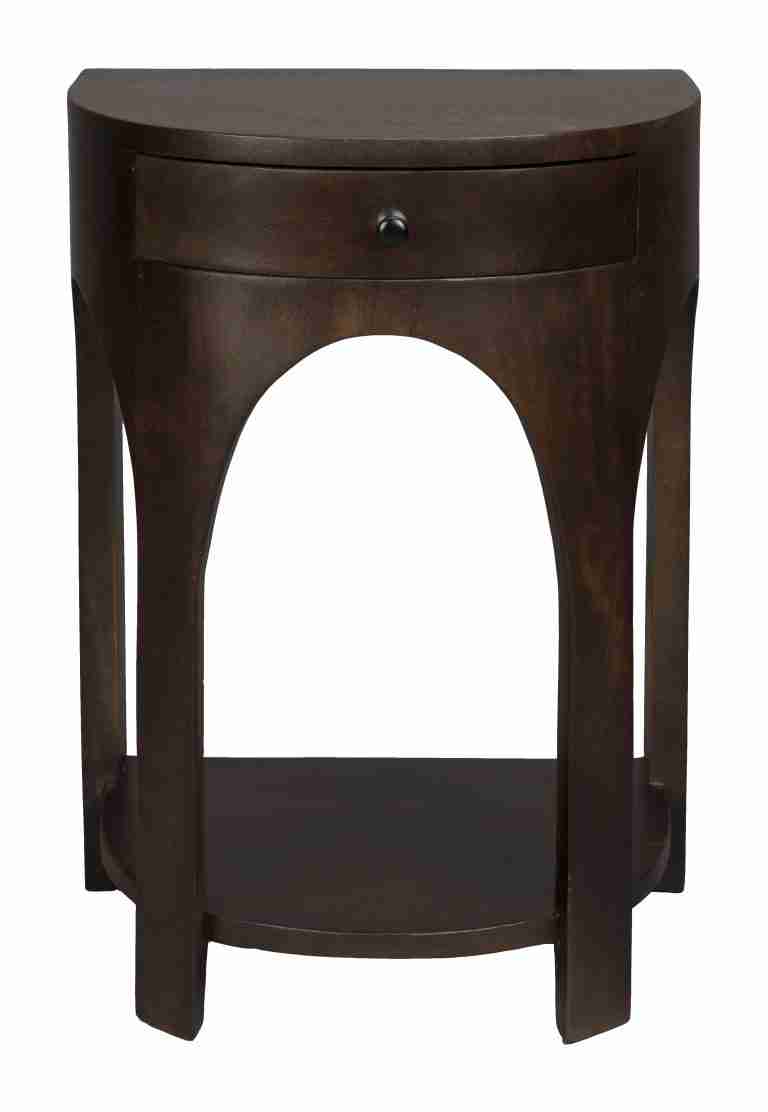 Dutchbone Bijzettafel/Nachtkastje Belvedere Mangohout, 40 x 30cm - Bruin,Hout