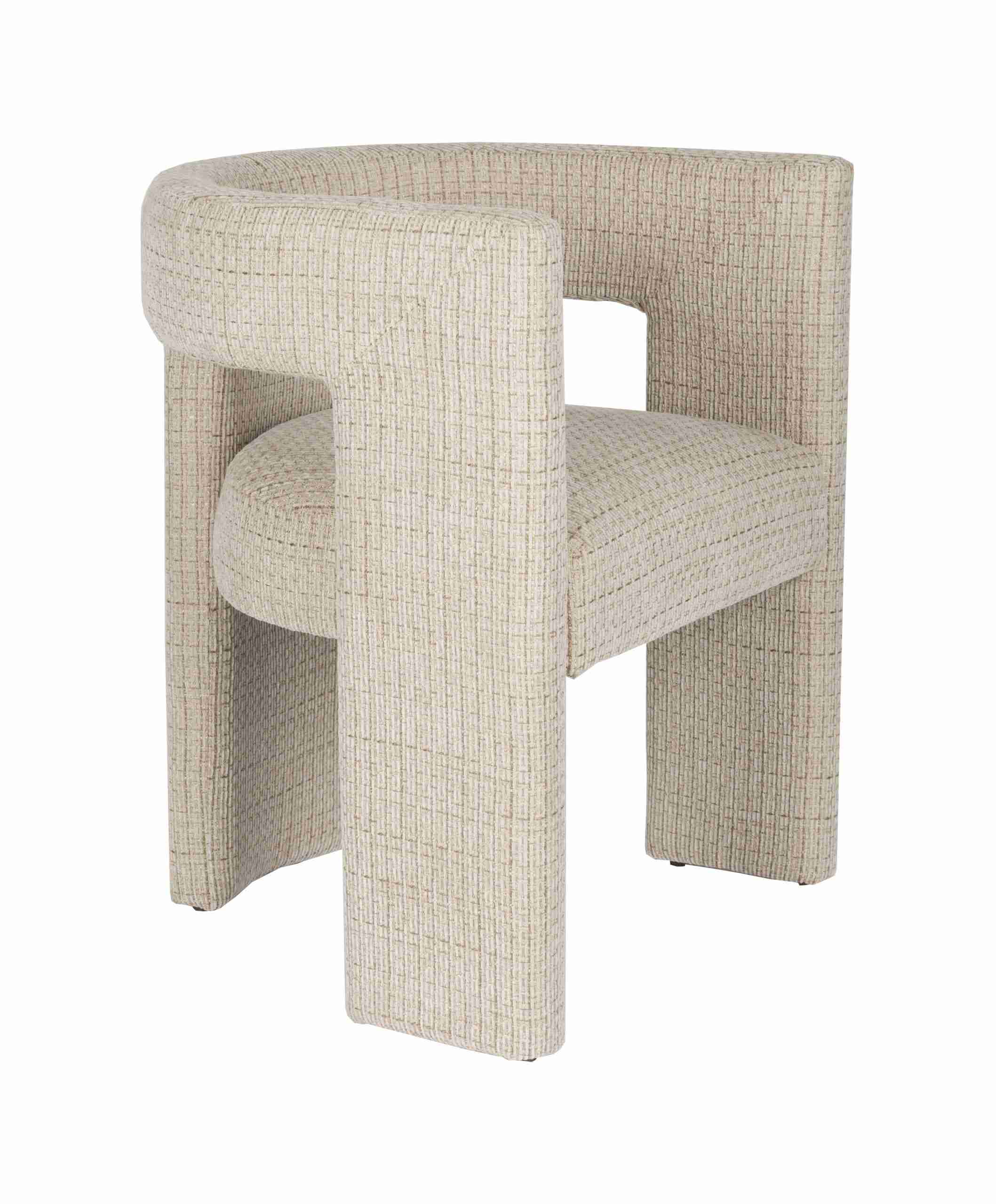 Dutchbone Eetkamerstoel Medina Geweven stof - Beige