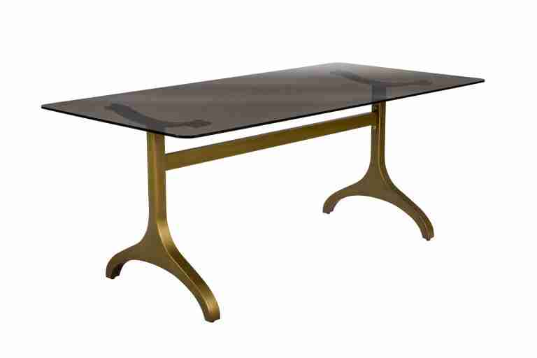 Dutchbone Eettafel Sansa, 180x90cm - Goud