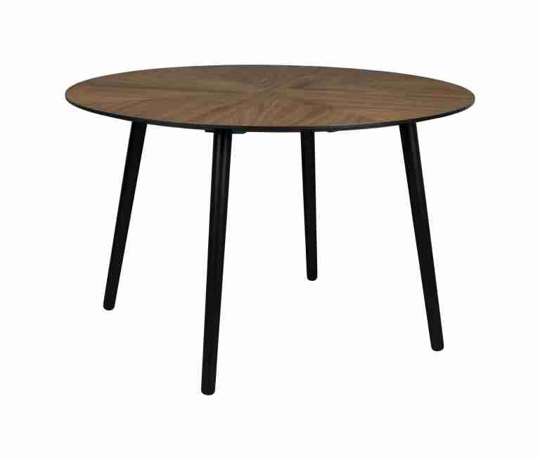 Dutchbone Ronde Eettafel Clover Notenhout, 120cm - Bruin