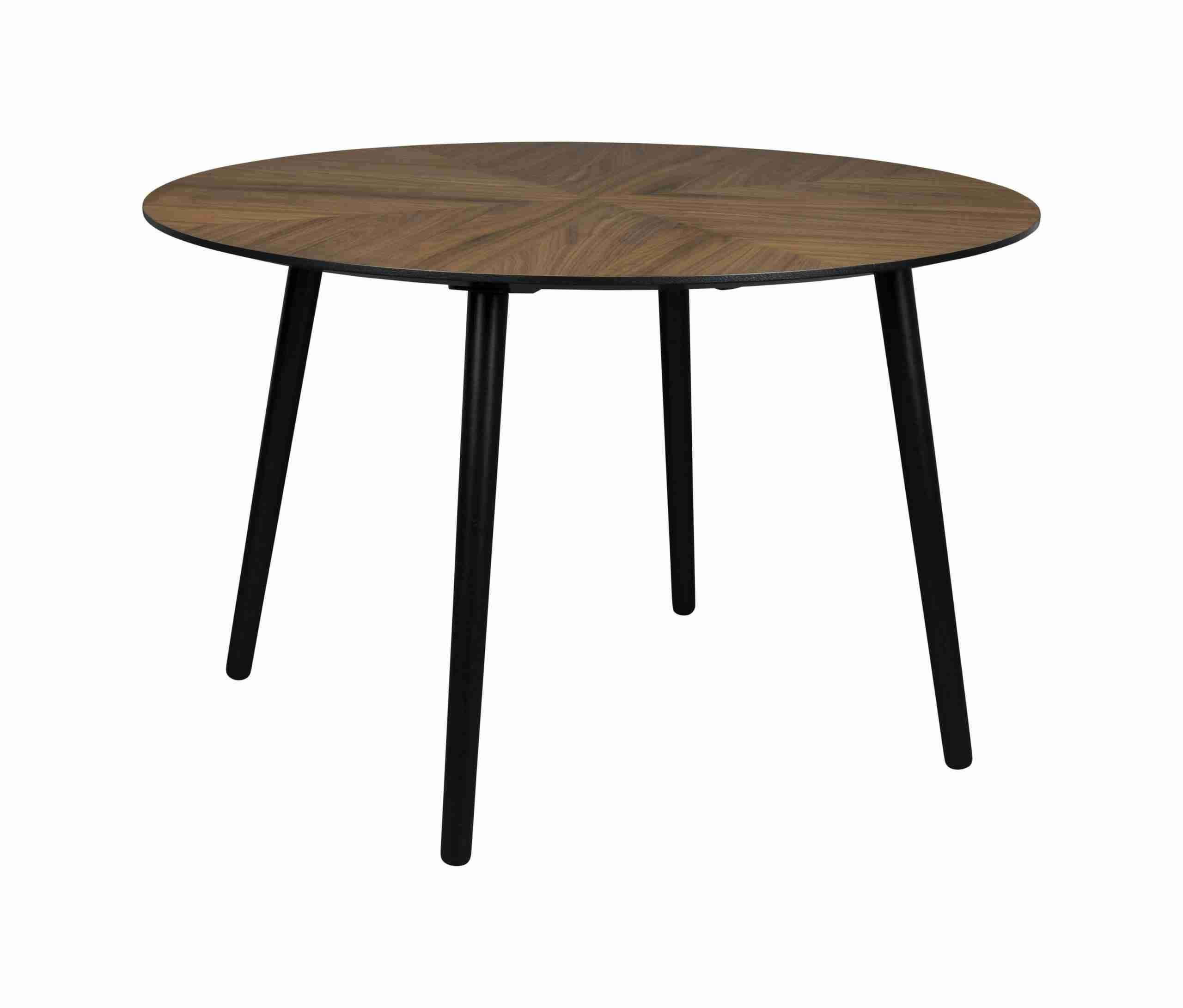 Dutchbone Ronde Eettafel Clover Notenhout, 120cm - Bruin