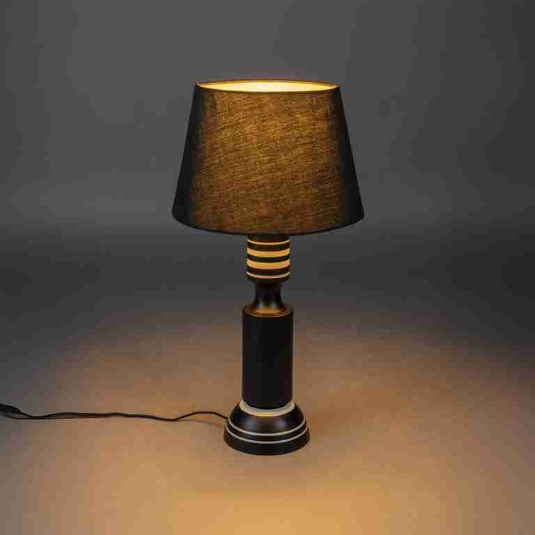 Dutchbone Tafellamp Virgil 60cm - Zwart