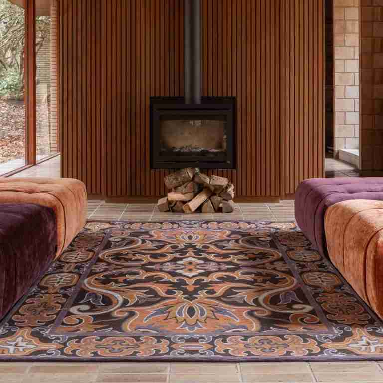 Dutchbone Vloerkleed Bashmira 160 x 230cm - Kleurrijk,Oranje