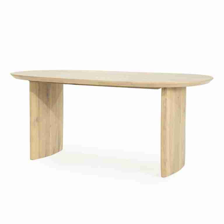 Eleonora Eettafel Dex Eiken, 180 x 90cm - Naturel - Ovaal
