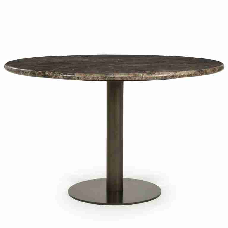 Eleonora Ronde Eettafel Luigi Marmer, 127cm - Bruin