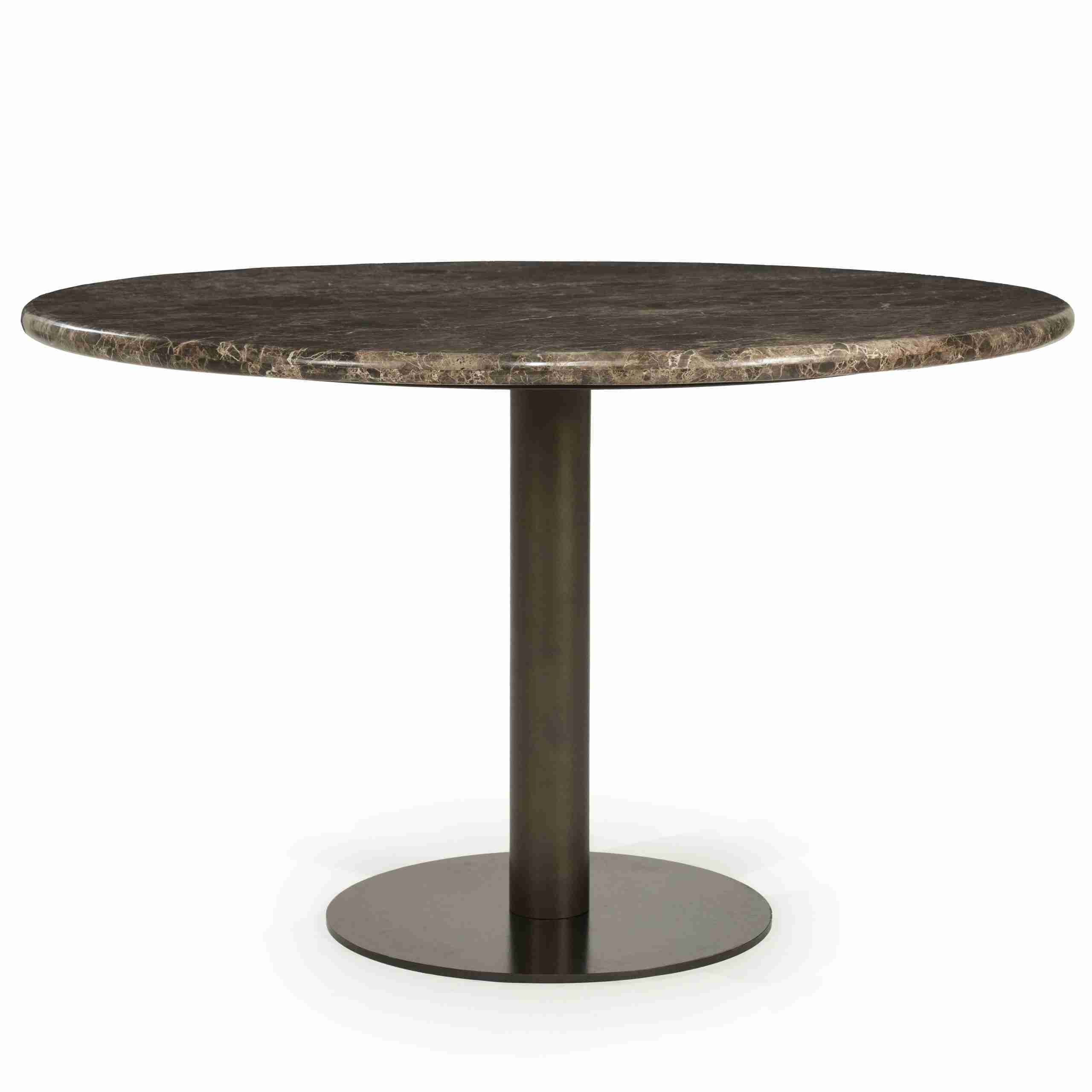 Eleonora Ronde Eettafel Luigi Marmer, 127cm - Bruin
