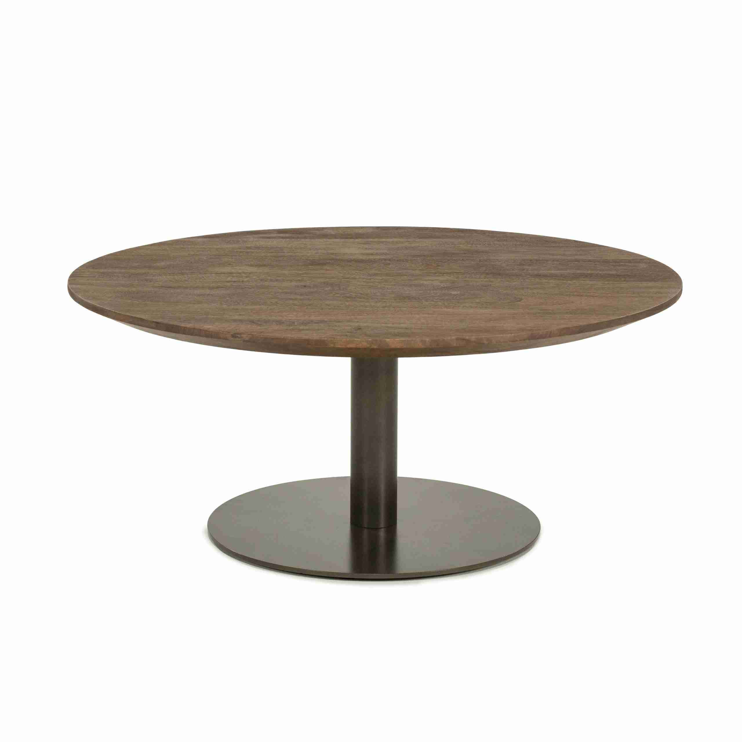 Eleonora Ronde Salontafel Esila Mangohout, 80cm - Bruin