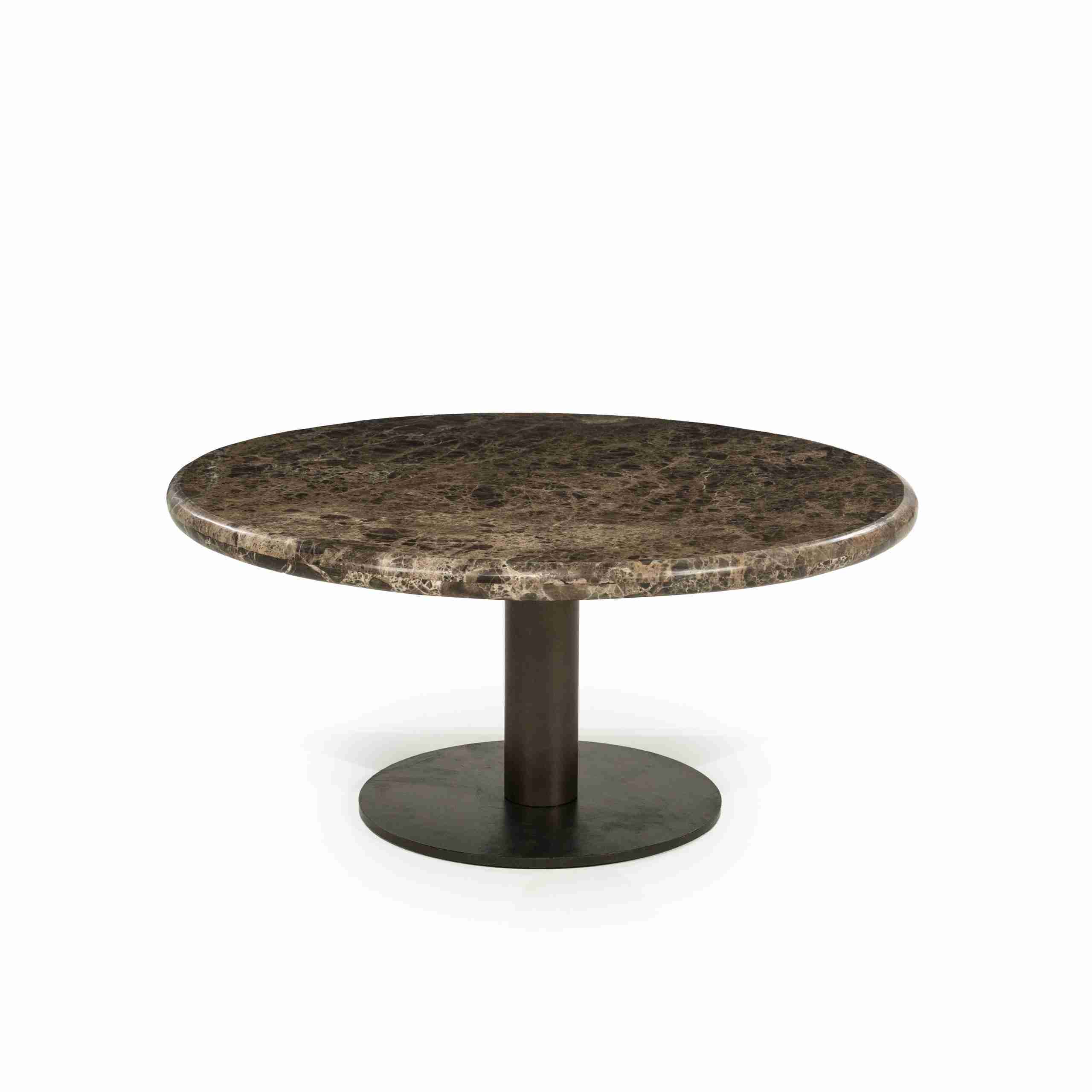 Eleonora Ronde Salontafel Luigi Marmer, 75cm - Bruin