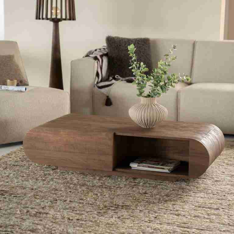 Eleonora Salontafel King Mangohout, 130 x 60cm - Bruin