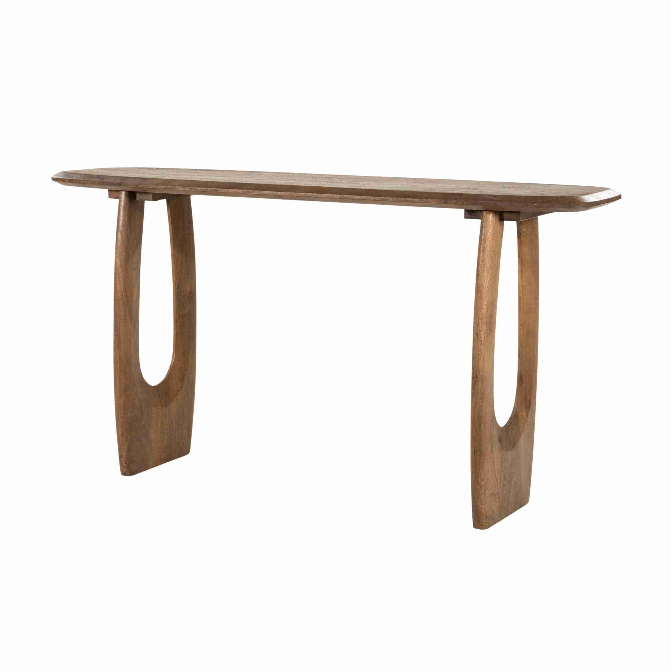 Eleonora Sidetable Phoebe Mangohout, 150cm - Bruin