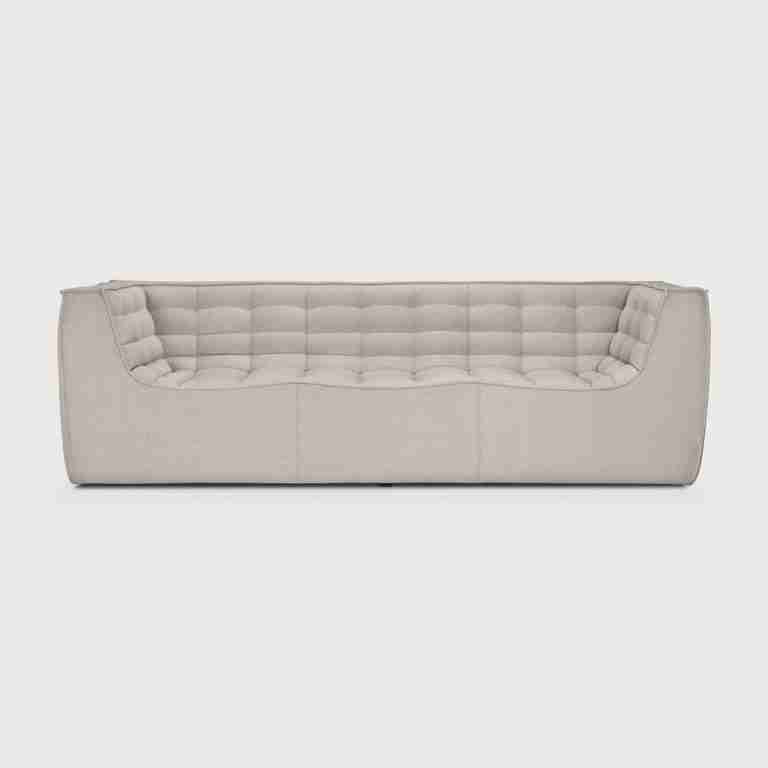 Ethnicraft 3-zits Bank N701 - Beige