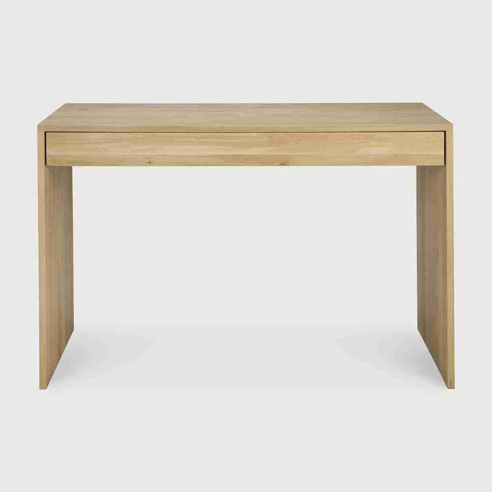 Ethnicraft Bureau Wave Geolied Eikenhout, 120 x 60cm - Naturel