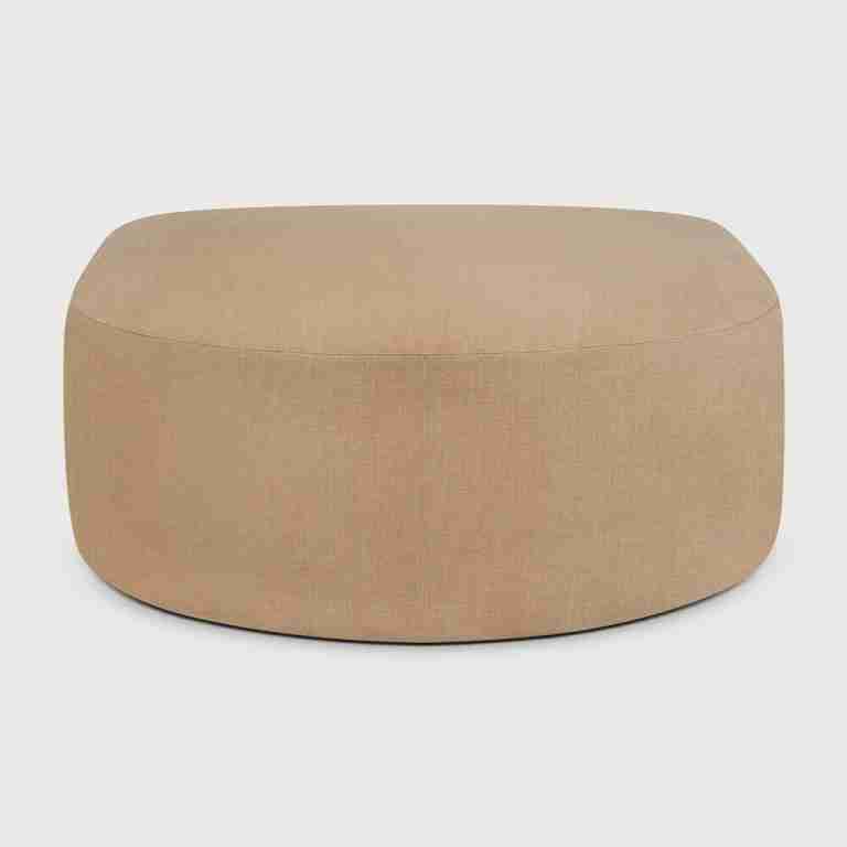 Ethnicraft Halfronde Hocker Bulky 95 x 95cm - Light Sepia
