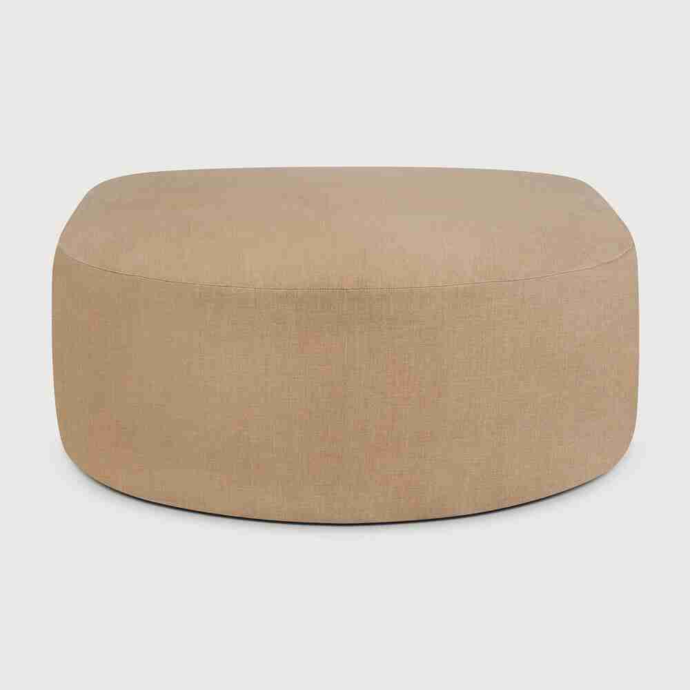 Ethnicraft Halfronde Hocker Bulky 95 x 95cm - Light Sepia