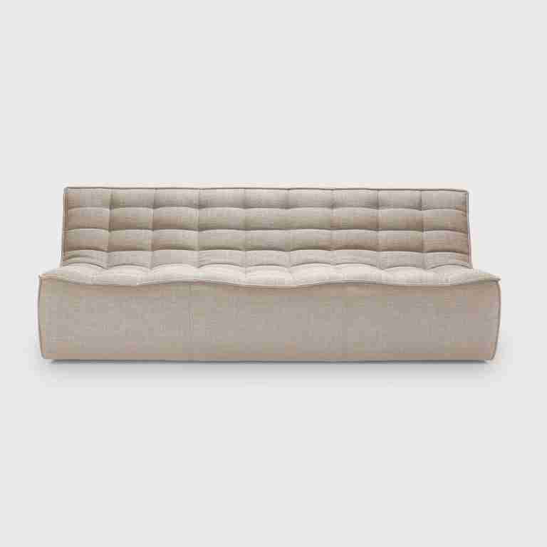 Ethnicraft Modulaire Bank N701 UK Residentieel 3-zits - Beige
