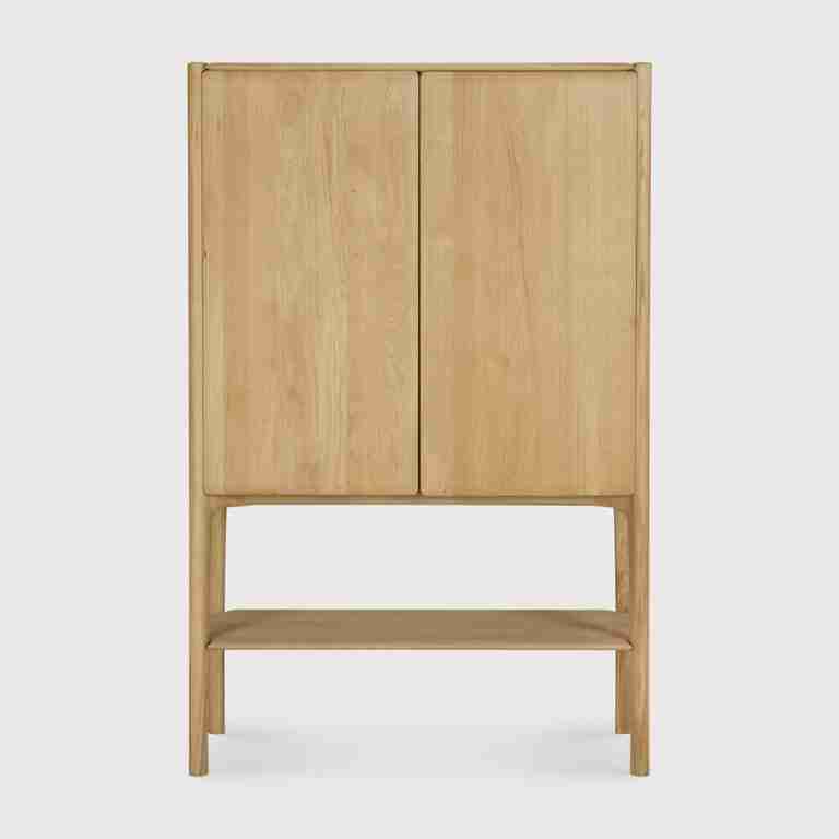 Ethnicraft Opbergkast PI Geolied Eikenhout, 170 x 110cm - Naturel