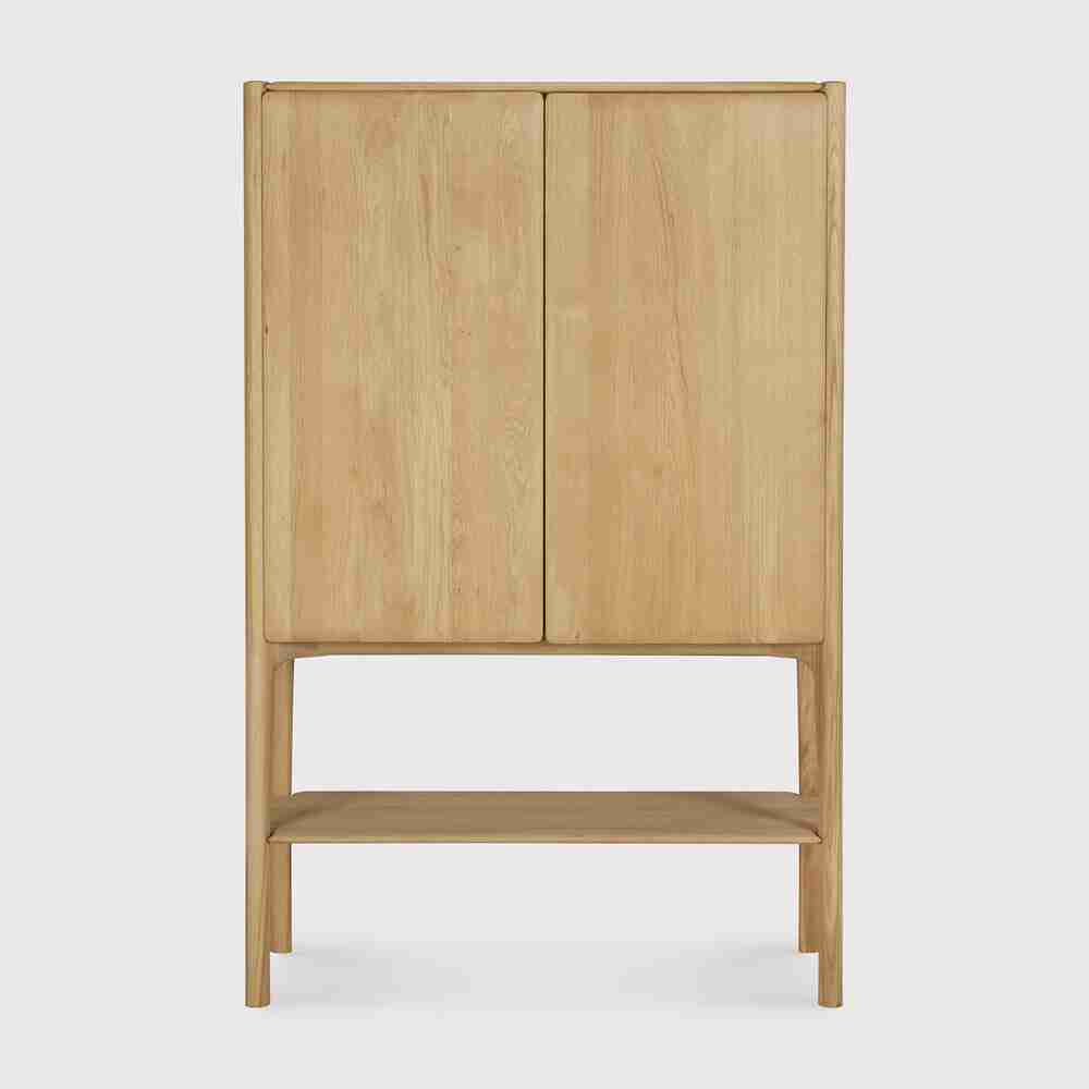 Ethnicraft Opbergkast PI Geolied Eikenhout, 170 x 110cm - Naturel