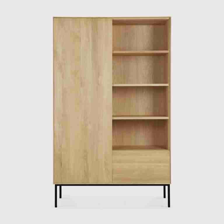 Ethnicraft Opbergkast Whitebird Gevernist Eikenhout, 178 x 110cm - Naturel